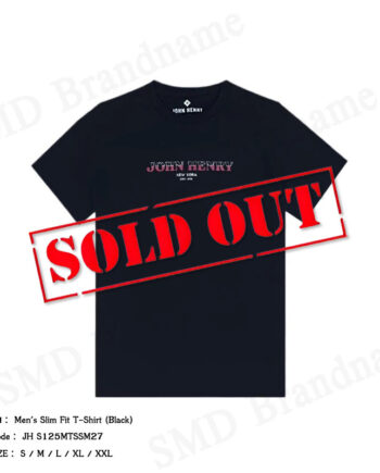 John Henry เสื้อยืดคอกลมผู้ชาย รุ่น Men's Slim Fit T-Shirt (Black) Code: JH S125MTSSM27