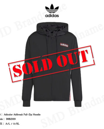Adidas เสื้อสเวตเตอร์แขนยาวผู้ชาย รุ่น Adicolor Adibreak Full-Zip Hoodie Code: IM8209