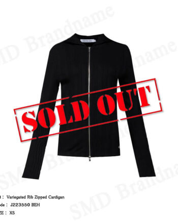Calvin Klein Jeans เสื้อคาร์ดิแกนผู้หญิง รุ่น Variegated Rib Zipped Cardigan Code: J223550 BEH