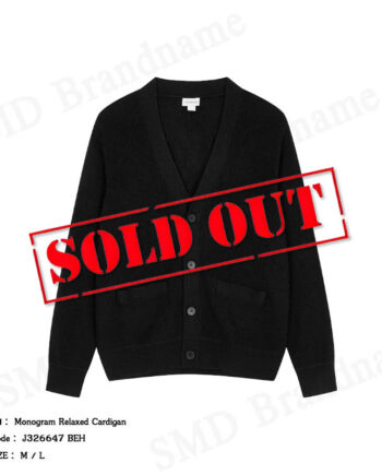 Calvin Klein Jeans เสื้อคาร์ดิแกนผู้ชาย รุ่น Monogram Relaxed Cardigan Code: J326647 BEH
