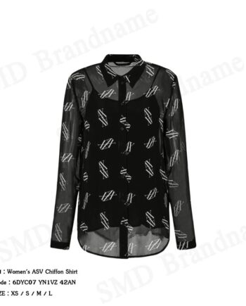 Armani Exchange เสื้อเชิ้ตแขนยาวผู้หญิง รุ่น Women's ASV Chiffon Shirt Code: 6DYC07 YN1VZ 42AN