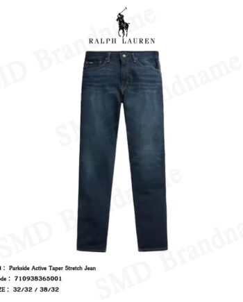 Polo Ralph Lauren กางเกงยีนส์ผู้ชาย รุ่น Parkside Active Taper Stretch Jean Code: 710938365001