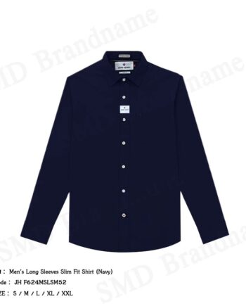 John Henry เสื้อเชิ้ตแขนยาวผู้ชาย รุ่น Men's Long Sleeves Slim Fit Shirt (Navy) Code: JH F624MSLSM52