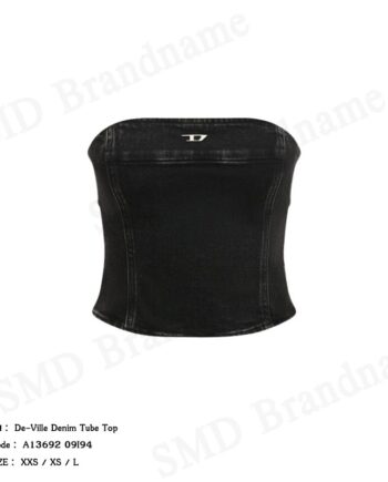 Diesel เสื้อเกาะอกผู้หญิง รุ่น De-Ville Denim Tube Top Code: A13692 09I94