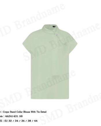 G2000 เสื้อเบลาส์ผู้หญิง รุ่น Crepe Stand Collar Blouse With Tie Detail Code: 46241431 50
