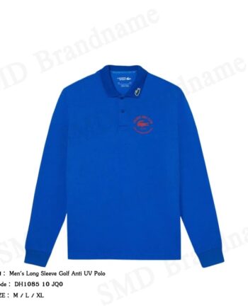 Lacoste เสื้อโปโลแขนยาว รุ่น Men's Long Sleeve Golf Anti UV Polo Code: DH1085 10 JQ0