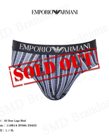 Emporio Armani กางเกงในผู้ชาย รุ่น All Over Logo Brief Code: 110814 3F506 33433