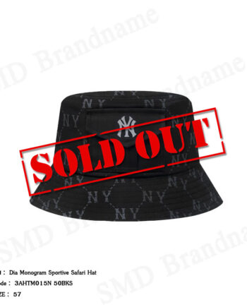 MLB หมวกบักเก็ต รุ่น Dia Monogram Sportive Safari Hat Code: 3AHTM015N 50BKS