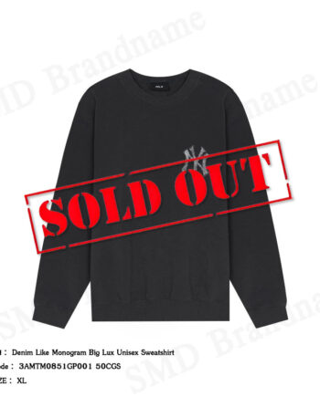 MLB เสื้อสเวตเตอร์แขนยาว รุ่น Denim Like Monogram Big Lux Unisex Sweatshirt Code: 3AMTM0851GP001 50CGS