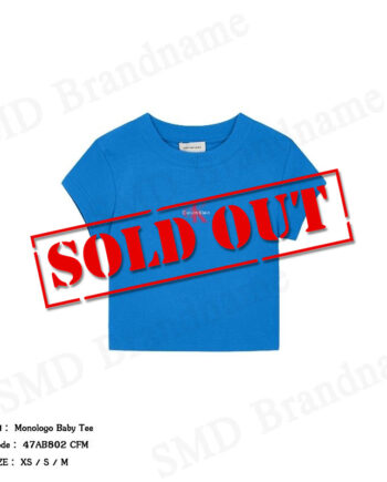 Calvin Klein Jeans เสื้อครอปผู้หญิง รุ่น Monologo Baby Tee Code: 47AB802 CFM