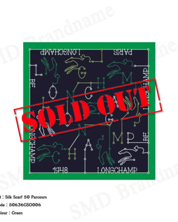 Longchamp ผ้าพันคอผู้หญิง รุ่น Silk Scarf 50 Parcours Code: 50636GSO006