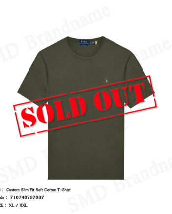 Polo Ralph Lauren เสื้อยืดคอกลมผู้ชาย รุ่น Custom Slim Fit Soft Cotton T-Shirt Code: 710740727087