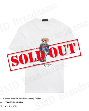 Polo Ralph Lauren เสื้อยืดคอกลมผู้ชาย รุ่น Custom Slim Fit Polo Bear Jersey T-Shirt Code: 710833459026