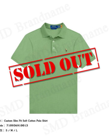 Polo Ralph Lauren เสื้อโปโลผู้ชาย รุ่น Custom Slim Fit Soft Cotton Polo Shirt Code: 710936910013