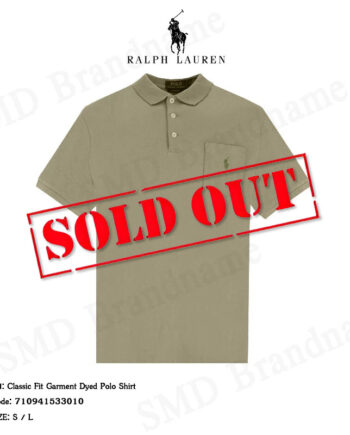 Polo Ralph Lauren เสื้อโปโลผู้ชาย รุ่น Classic Fit Garment Dyed Polo Shirt Code: 710941533010