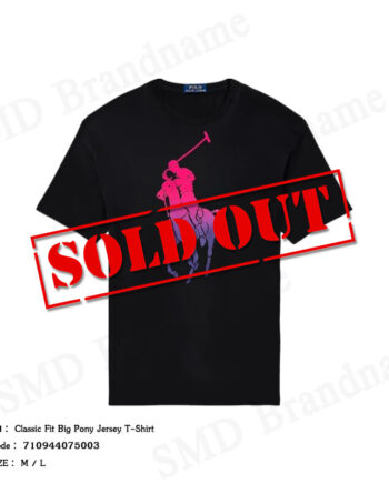 Polo Ralph Lauren เสื้อยืดคอกลมผู้ชาย รุ่น Classic Fit Big Pony Jersey T-Shirt Code: 710944075003