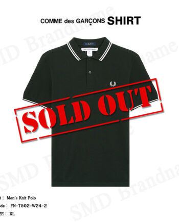 Comme Des Garçons Shirt x Fred Perry เสื้อโปโล รุ่น Men's Knit Polo Code: FN-T502-W24-2