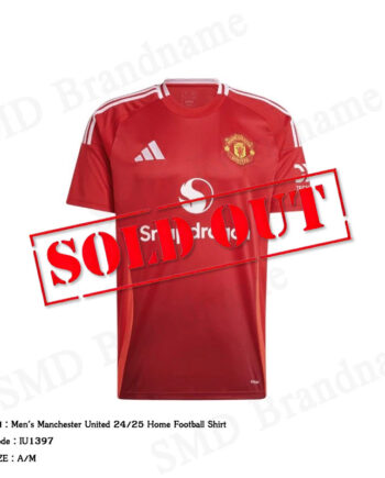 Adidas เสื้อยืดคอกลมผู้ชาย รุ่น Men's Manchester United 24/25 Home Football Shirt Code: IU1397