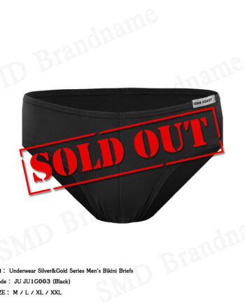 John Henry กางเกงชั้นในผู้ชาย รุ่น Underwear Silver&Gold Series Men's Bikini Briefs Code: JU JU1G003 (Black)
