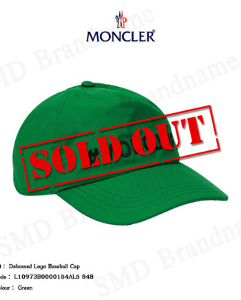 Moncler Grenoble หมวกแก็ป รุ่น Debossed Logo Baseball Cap Code: L10973B0000154AL5 848