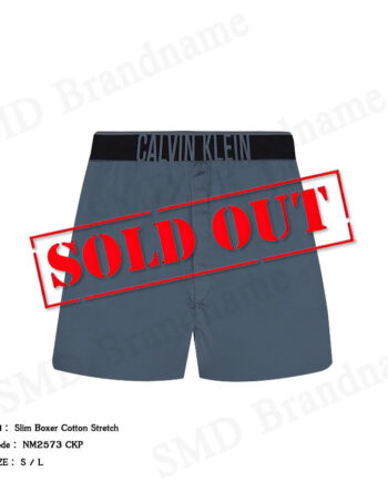 Calvin Klein กางเกงขาสั้นผู้ชาย รุ่น Slim Boxer Cotton Stretch Code: NM2573 CKP