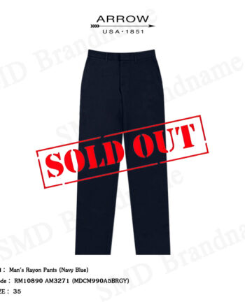 Arrow กางเกงสแล็ค ขายาว ทำงาน รุ่น Man's Rayon Pants (Navy Blue) Code: RM10890 AM3271 (MDCM990A5BRGY)