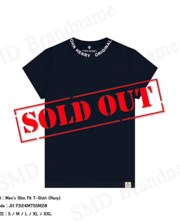 John Henry เสื้อยืดคอกลมผู้ชาย รุ่น Men's Slim Fit T-Shirt (Navy) Code: JH F324MTSSM28