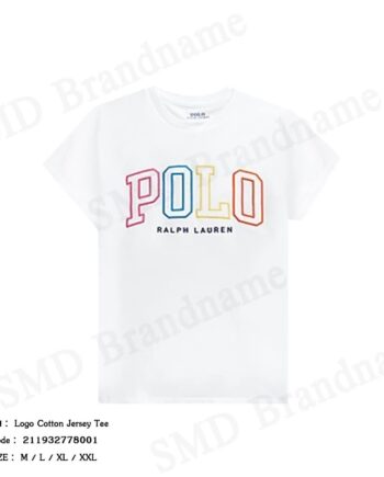 Polo Ralph Lauren เสื้อยืดคอกลมผู้หญิง รุ่น Logo Cotton Jersey Tee Code: 211932778001