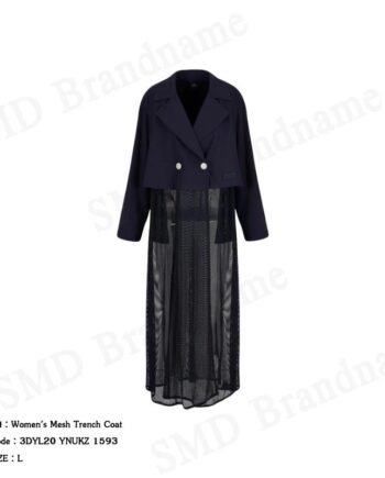 Armani Exchange เสื้อโค้ทเดรสผู้หญิง รุ่น Women's Mesh Trench Coat Code: 3DYL20 YNUKZ 1593