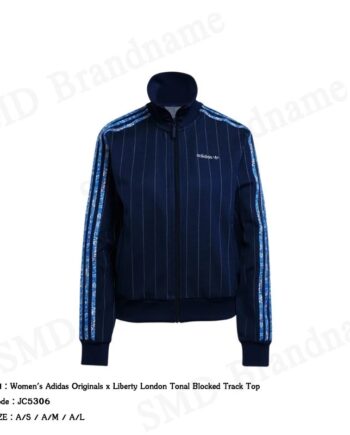 Adidas เสื้อแจ็คเก็ตผู้หญิง รุ่น Women's Adidas Originals x Liberty London Tonal Blocked Track Top Code: JC5306
