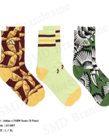 Adidas ถุงเท้า รุ่น Adidas x FARM Socks (3 Pairs) Code: JJ1687