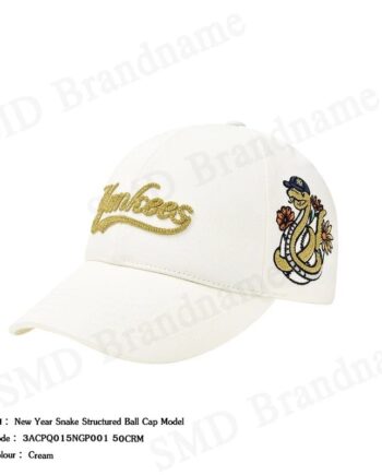MLB หมวกแก็ป รุ่น New Year Snake Structured Ball Cap Model Code: 3ACPQ015NGP001 50CRM
