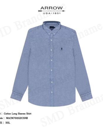 Arrow เสื้อเชิ้ตแขนยาว รุ่น Cotton Long Sleeves Shirt  Code: MACM705S2CSNB
