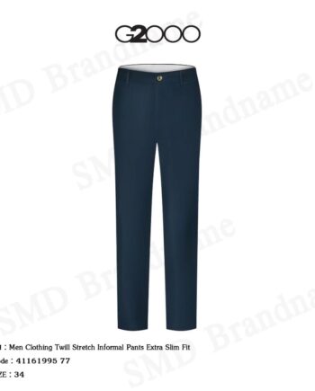 G2000 กางเกงสแล็ค ขายาว ทำงาน รุ่น Men Clothing Twill Stretch Informal Pants Extra Slim Fit Code: 41161995 77