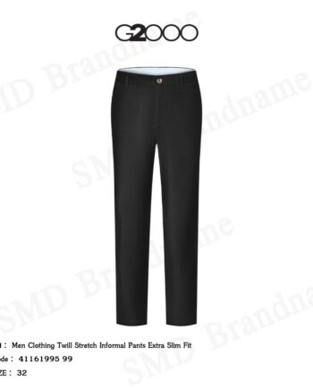 G2000 กางเกงสแล็ค ขายาว ทำงาน รุ่น Men Clothing Twill Stretch Informal Pants Extra Slim Fit Code: 41161995 99