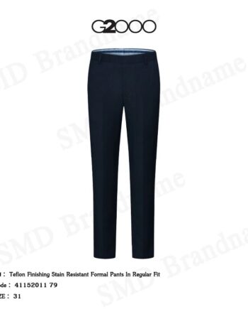 G2000 กางเกงสแล็ค ขายาว ทำงาน รุ่น Teflon Finishing Stain Resistant Formal Pants In Regular Fit Code: 41152011 79