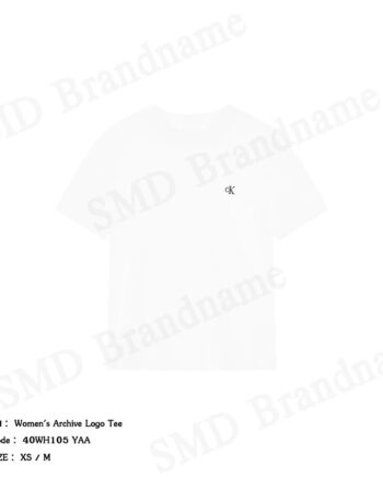 Calvin Klein เสื้อยืดคอกลมผู้หญิง รุ่น Women's Archive Logo Tee Code: 40WH105 YAA