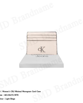 Calvin Klein Jeans กระเป๋าใส่การ์ดผู้หญิง รุ่น Women's CKJ Minimal Monogram Card Case Code: 4K1067G MTR