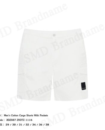 Armani Exchange กางเกงขาสั้นผู้ชาย รุ่น Men's Cotton Cargo Shorts With Pockets Code: 3DZS07 ZN3TZ 1116