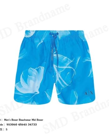 Armani Exchange กางเกงขาสั้นผู้ชาย รุ่น Men's Boxer Beachwear Mid Boxer Code: 953060 4R645 34733