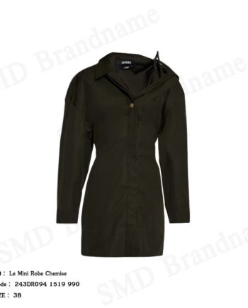 Jacquemus ชุดเดรสผู้หญิง รุ่น Le Mini Robe Chemise Code: 243DR094 1519 990