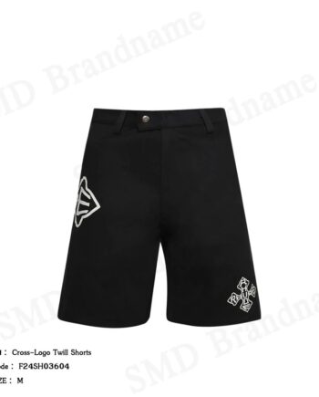 Rhude กางเกงขาสั้นผู้ชาย รุ่น Cross-Logo Twill Shorts Code: F24SH03604