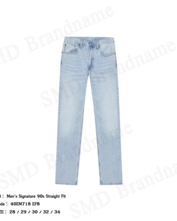 Calvin Klein Jeans กางเกงยีนส์ผู้ชาย รุ่น Men's Signature 90s Straight Fit Code: 40EM718 EF8