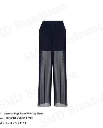 Armani Exchange กางเกงขายาวผู้หญิง รุ่น Women's High Waist Wide Leg Pants Code: 3DYP10 YN8QZ 1593
