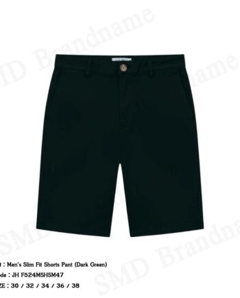 John Henry กางเกงขาสั้นผู้ชาย รุ่น Men's Slim Fit Shorts Pant (Dark Green) Code: JH F524MSHSM47