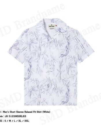 John Henry เสื้อเชิ้ตแขนสั้นผู้ชาย รุ่น Men's Short Sleeves Relaxed Fit Shirt (White) Code: JH S125MSSRL03
