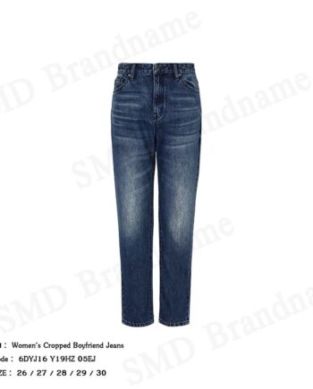 Armani Exchange กางเกงยีนส์ผู้หญิง รุ่น Women's Cropped Boyfriend Jeans Code: 6DYJ16 Y19HZ 05EJ