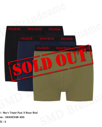 Hugo Boss กางเกงชั้นในผู้ชาย รุ่น Men's Triplet Pack 3 Boxer Brief Code: 50492348 405