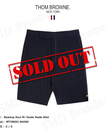 Thom Browne กางเกงขาสั้น รุ่น Backstrap Short W Double Needle Stitch Code: MTC002G-04502