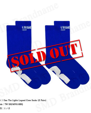 Team Wang ถุงเท้า รุ่น I See The Lights Logoed Crew Socks (2 Pairs) Code: TW SK24F010BQ